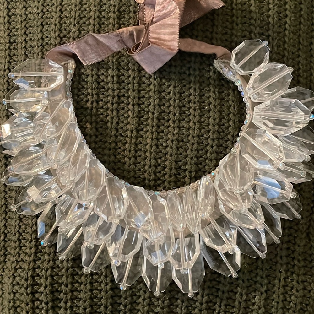 Crystal statement necklace